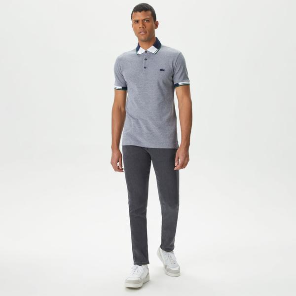 Erkek Slim Fit  Gri Jean Pantolon