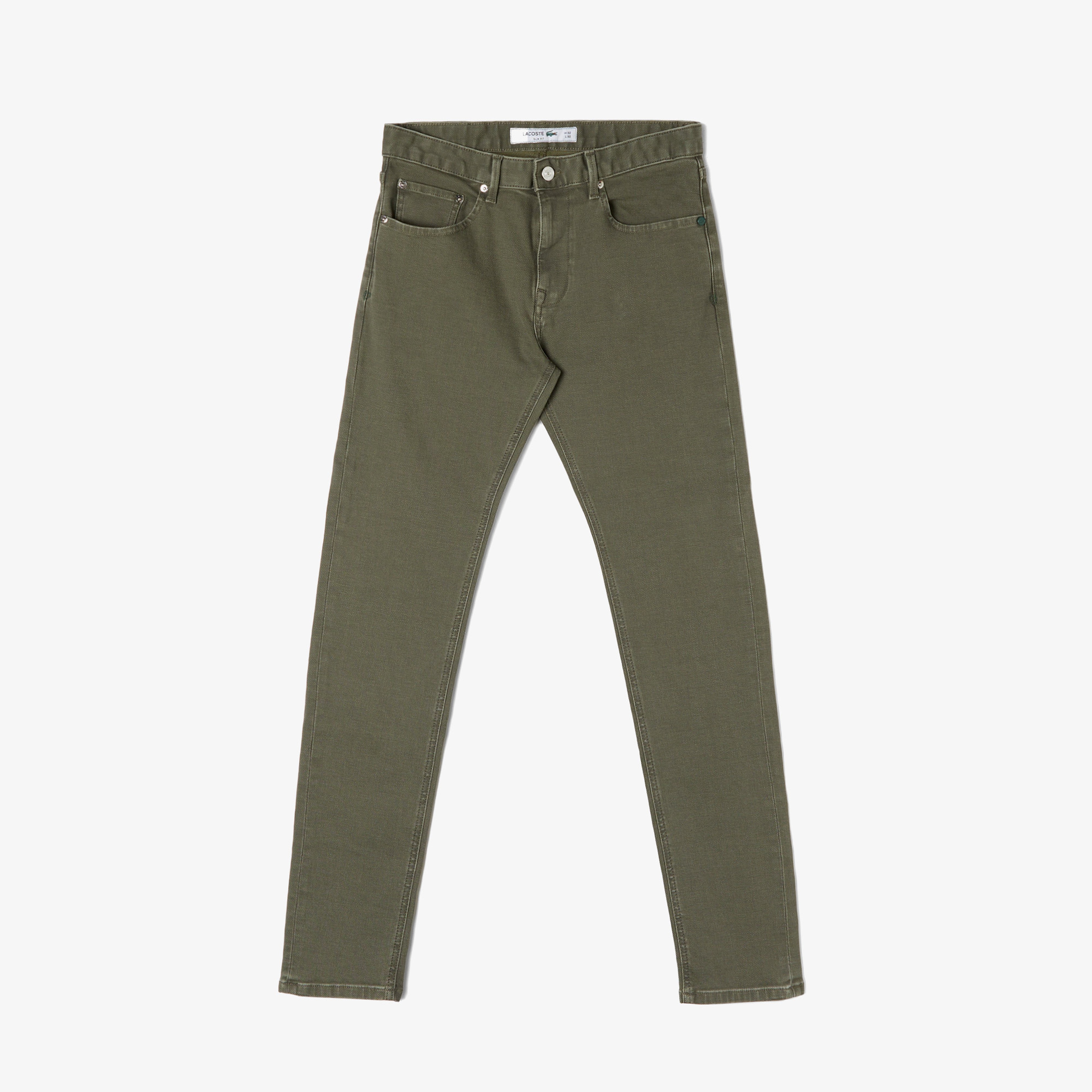 Erkek Slim Fit Haki Jean Pantolon