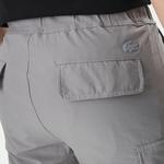 Erkek Relaxed Fit Gri Bermuda