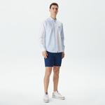 Erkek Slim Fit Lacivert Bermuda