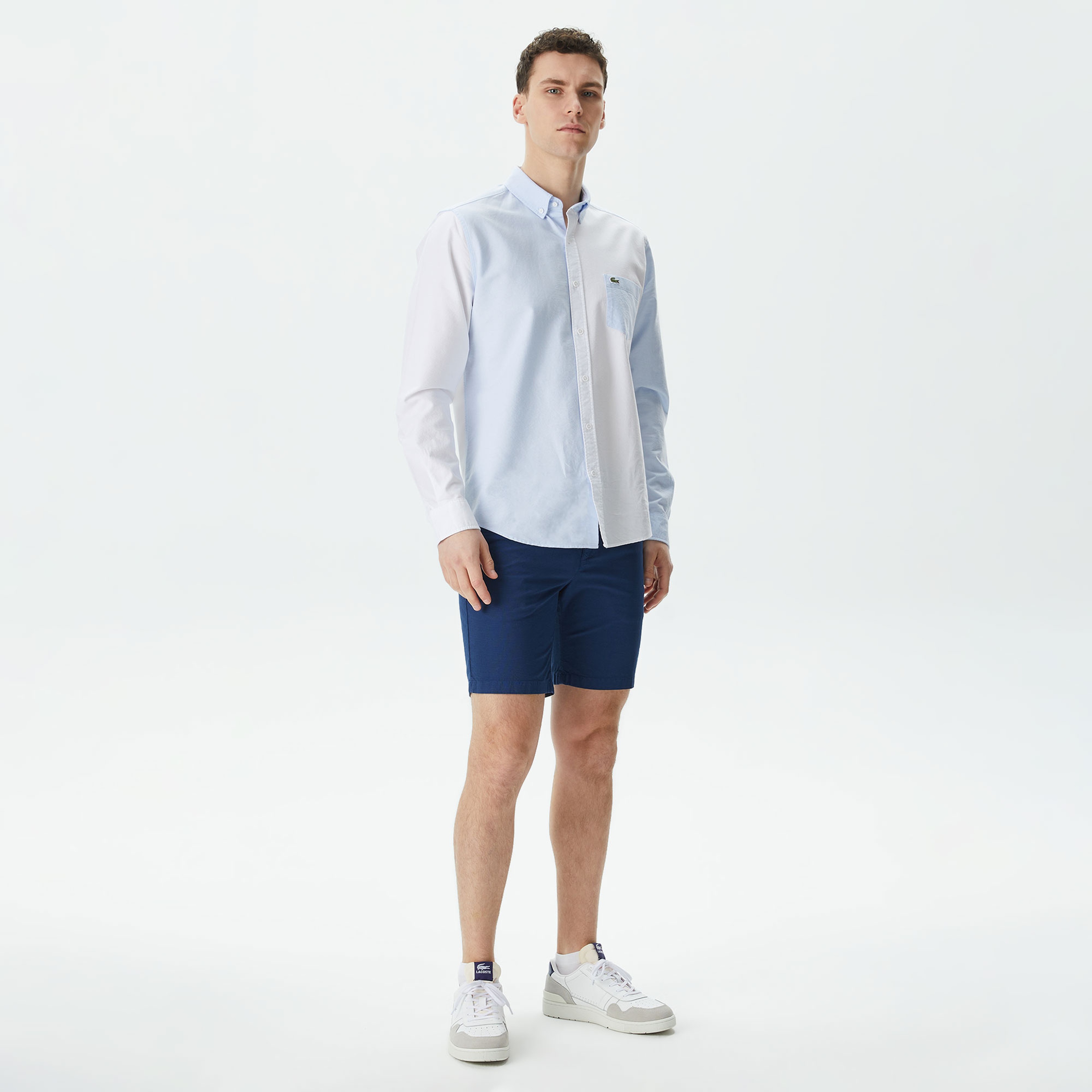 Erkek Slim Fit Lacivert Bermuda