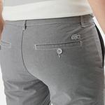 Erkek Slim Fit Desenli Gri Bermuda