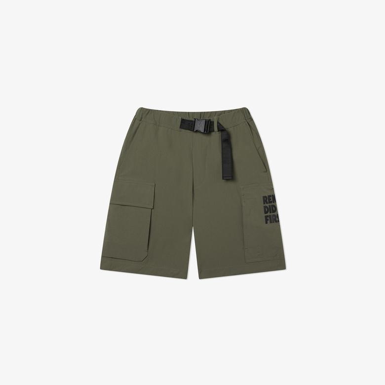 Erkek Relaxed Fit Haki Bermuda