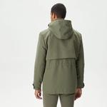 Erkek Kapüşonlu Haki Mont