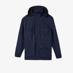 Erkek Kapüşonlu Lacivert Mont