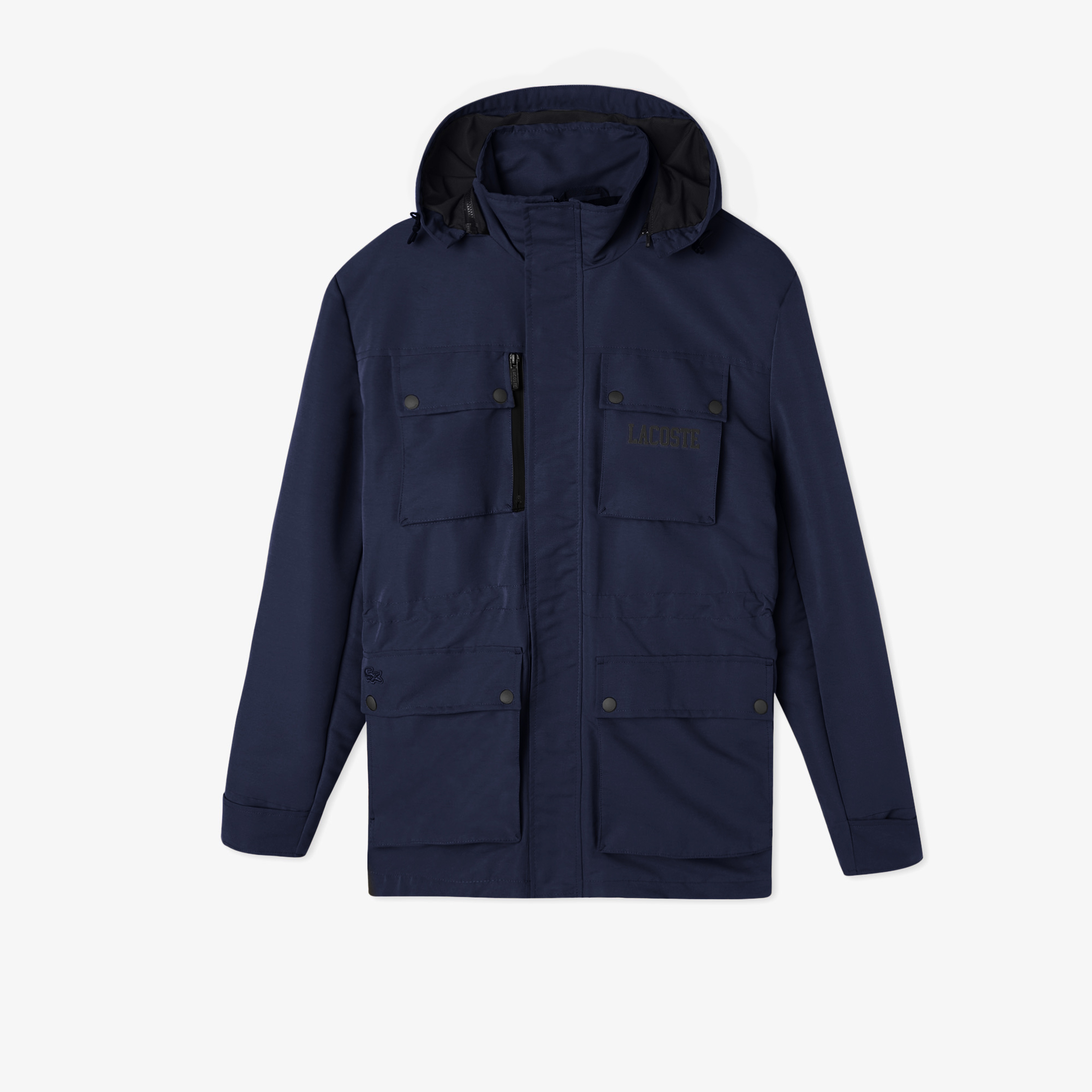 Erkek Kapüşonlu Lacivert Mont