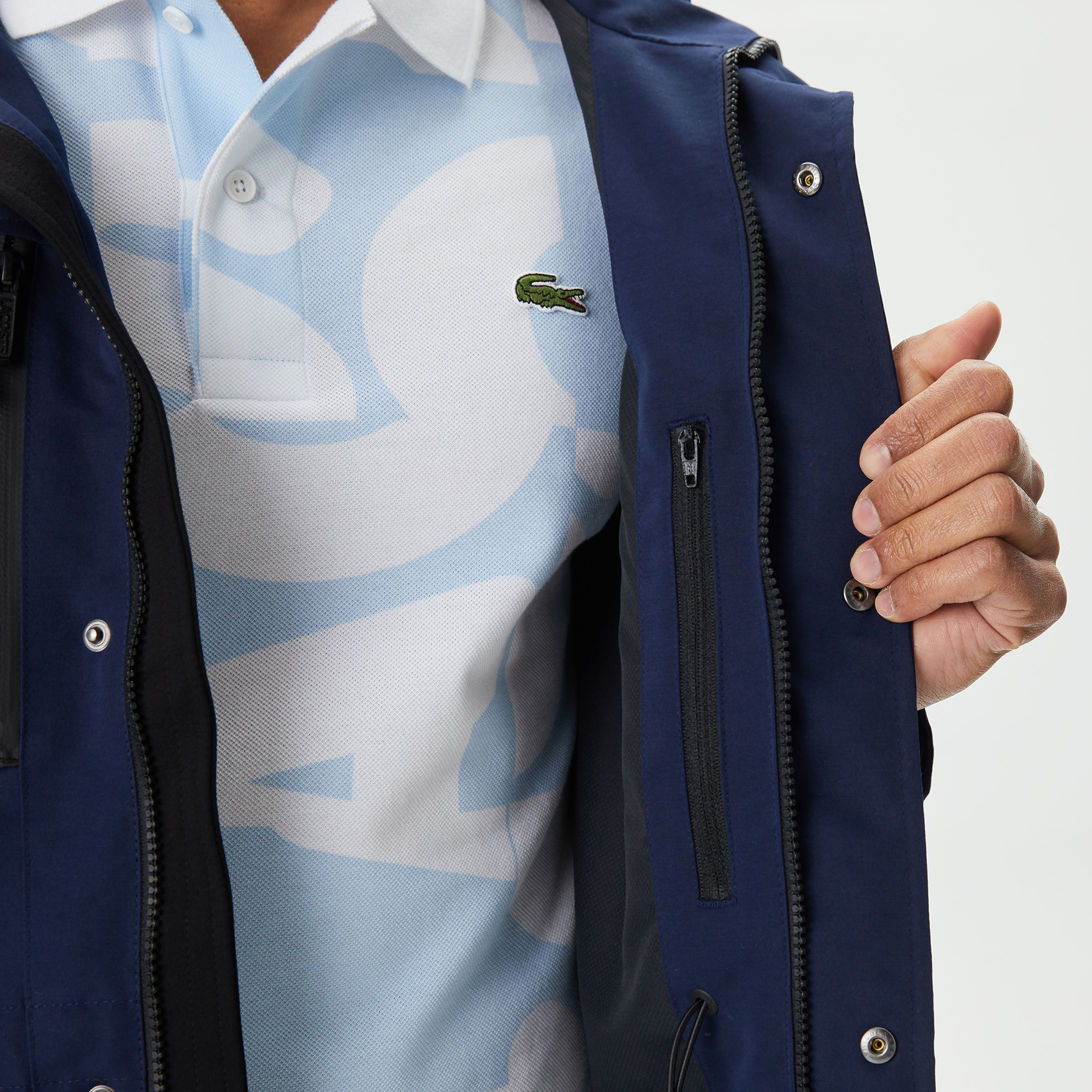 Erkek Kapüşonlu Lacivert Mont