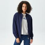 Kadın Hakim Yaka Lacivert Mont