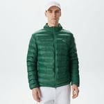 Erkek Kapüşonlu Yeşil Mont