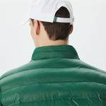 Erkek Kapüşonlu Yeşil Mont