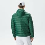 Erkek Kapüşonlu Yeşil Mont