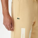Erkek Relaxed Fit Baskılı Bej Şort