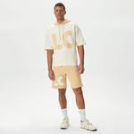 Erkek Relaxed Fit Baskılı Bej Şort
