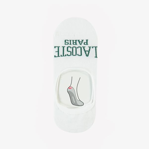 Erkek Baskılı Beyaz Çorap