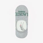 Erkek Baskılı Gri Çorap