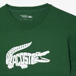 SPORT Erkek Regular Fit Bisiklet Yaka Baskılı Yeşil T-Shirt