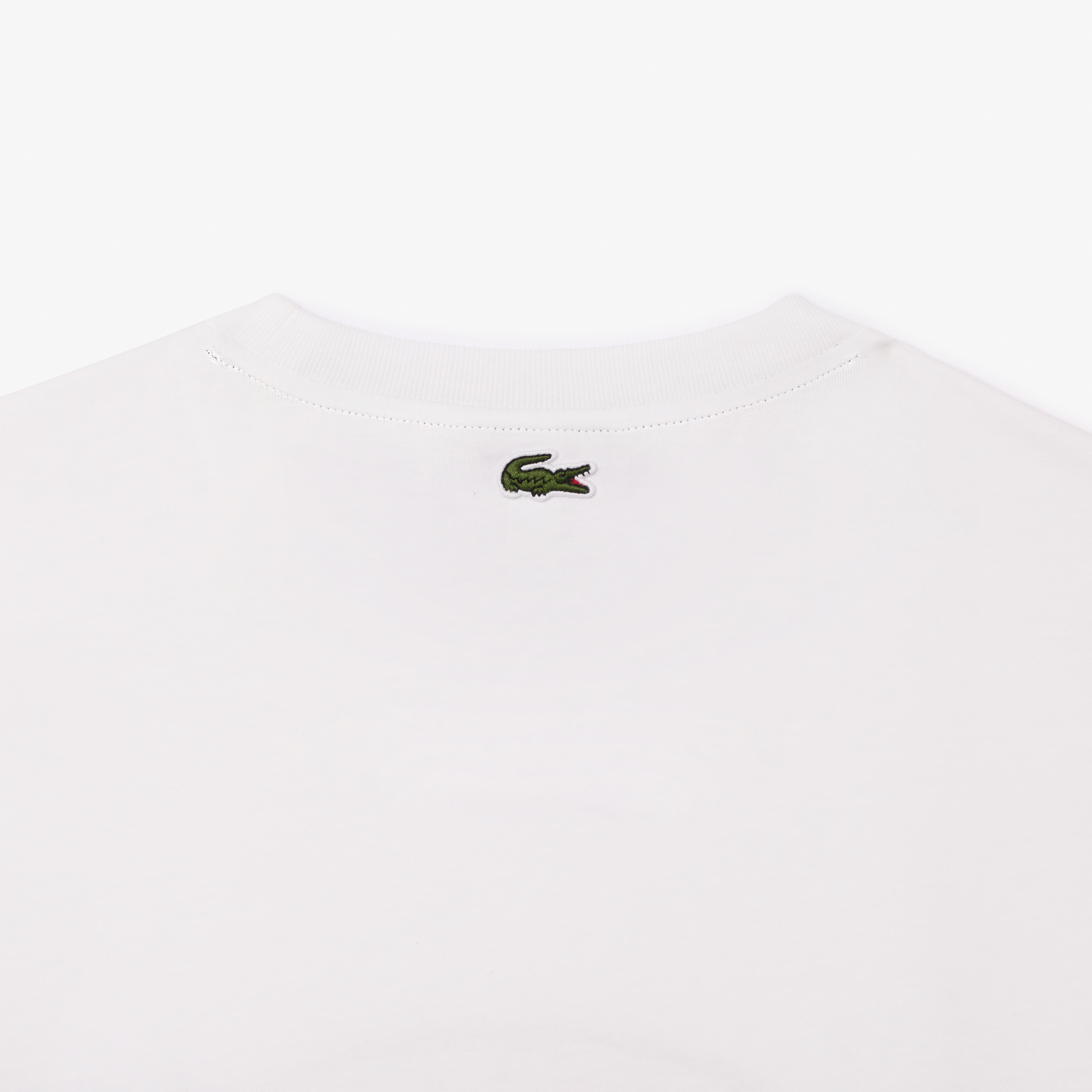 Erkek Regular Fit Bisiklet Yaka Monogram Beyaz T-Shirt