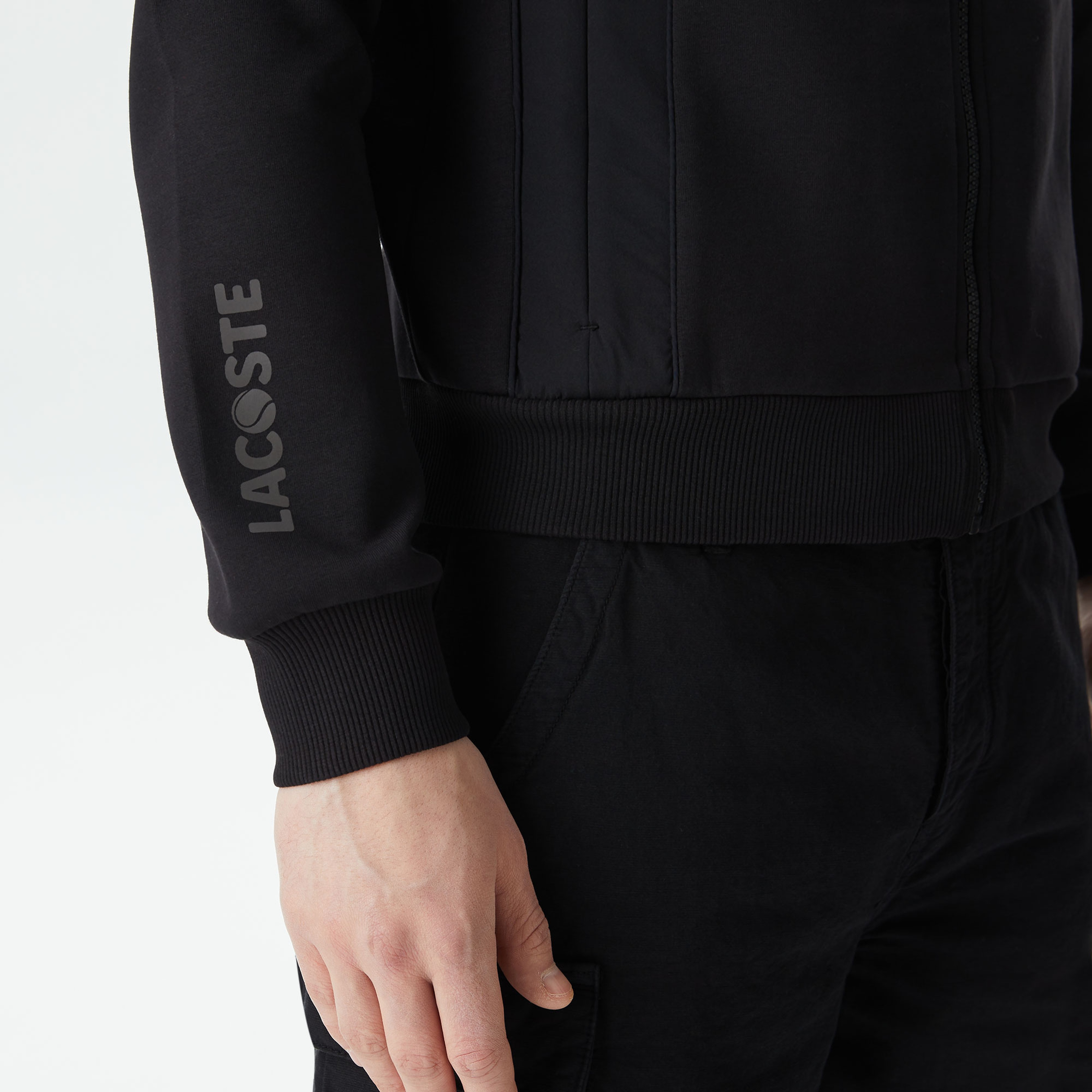 Erkek Regular Fit Kapüşonlu Siyah Sweatshirt