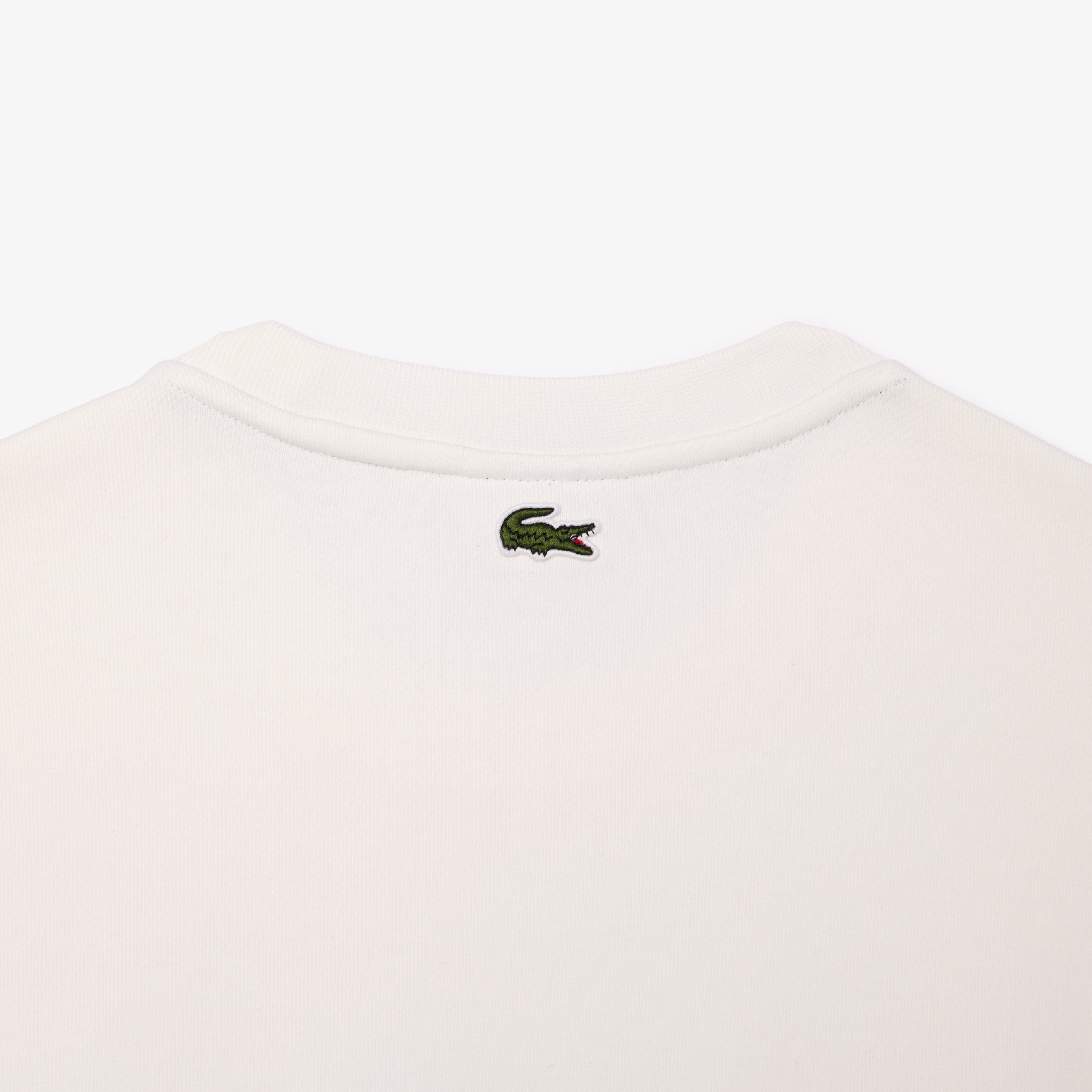 Erkek Classic Fit Bisiklet Yaka Baskılı Krem Sweatshirt