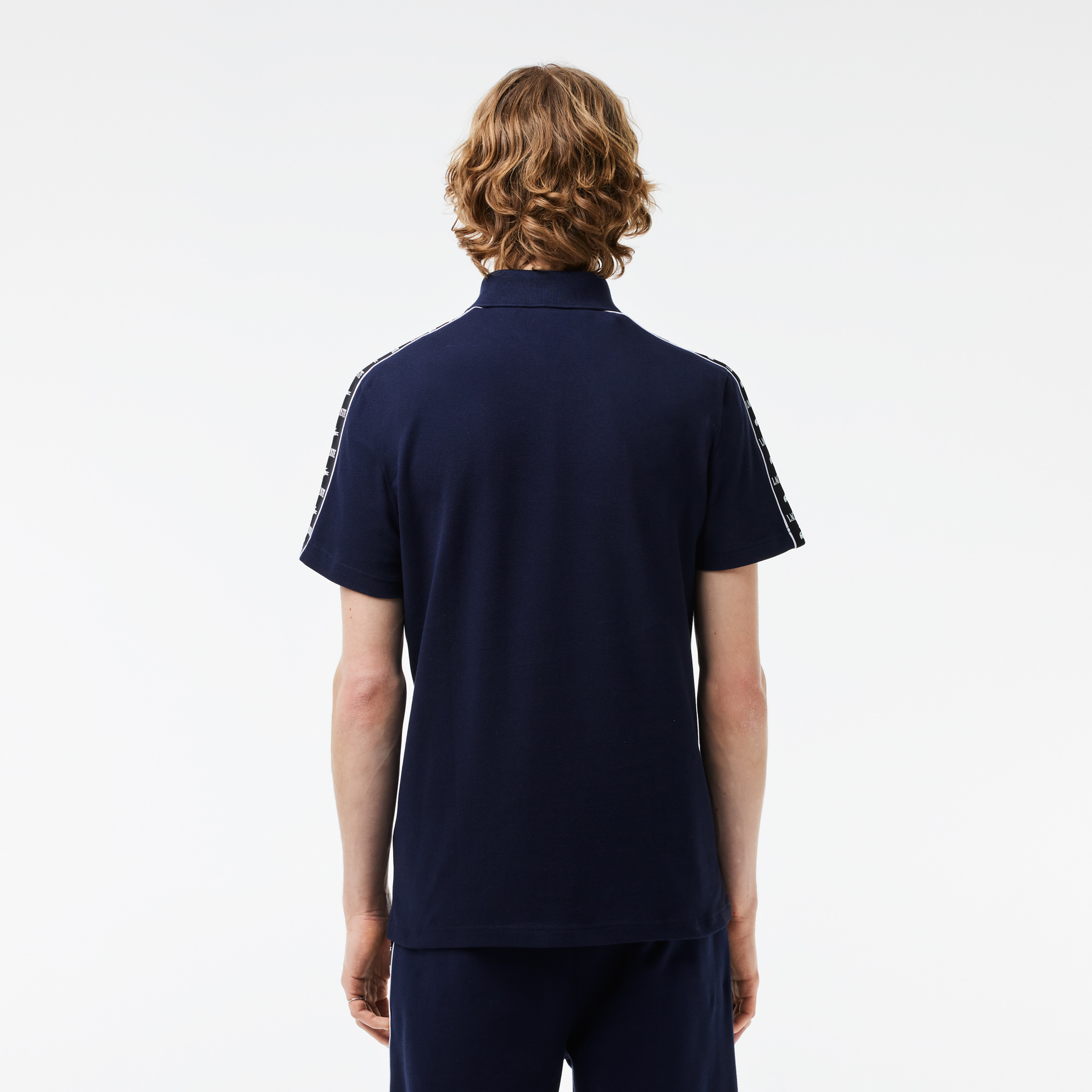 Erkek Regular Fit Baskılı Lacivert Polo