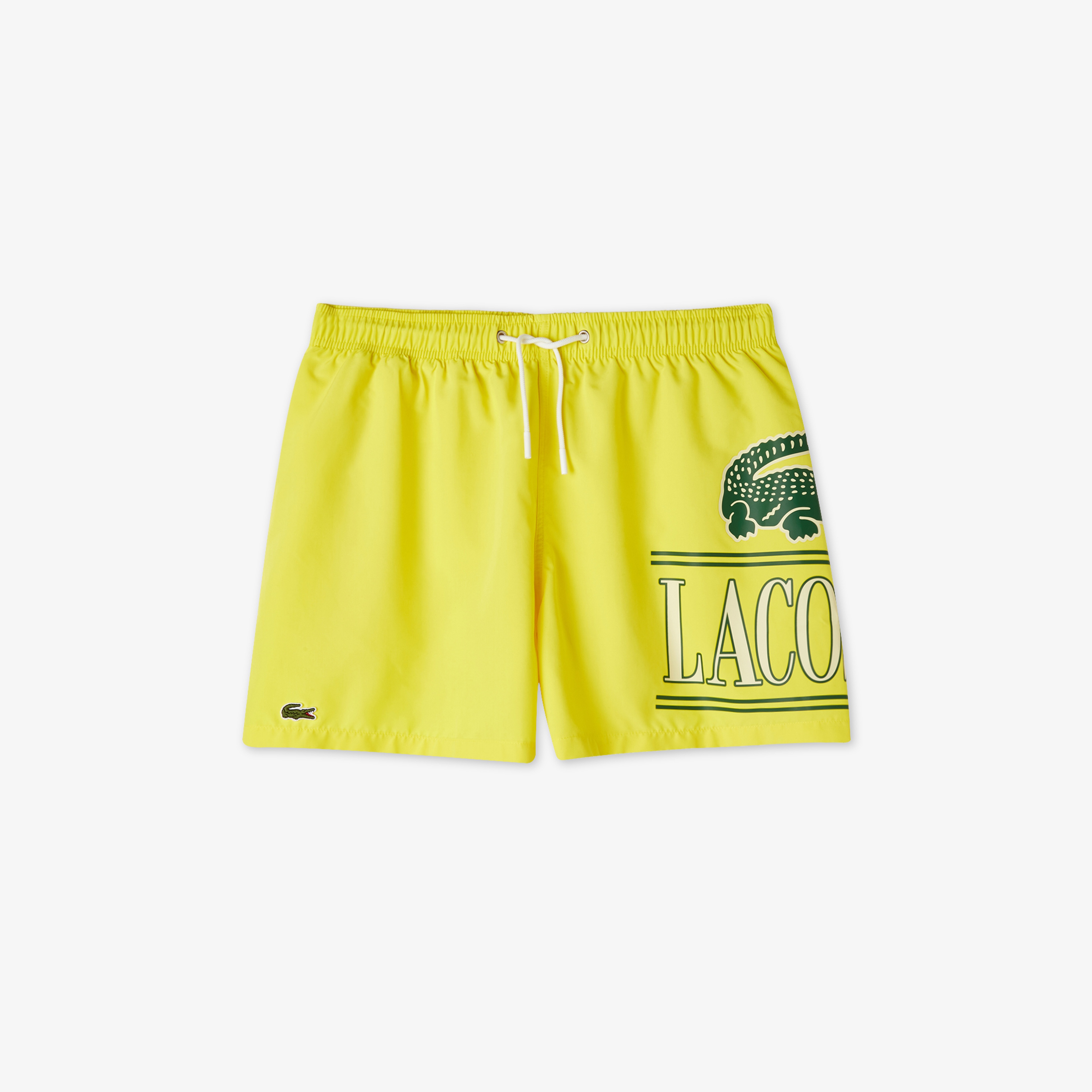 Erkek Baskılı Sarı Mayo Şort