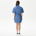 Kadın Straight Fit Denim Mavi Elbise