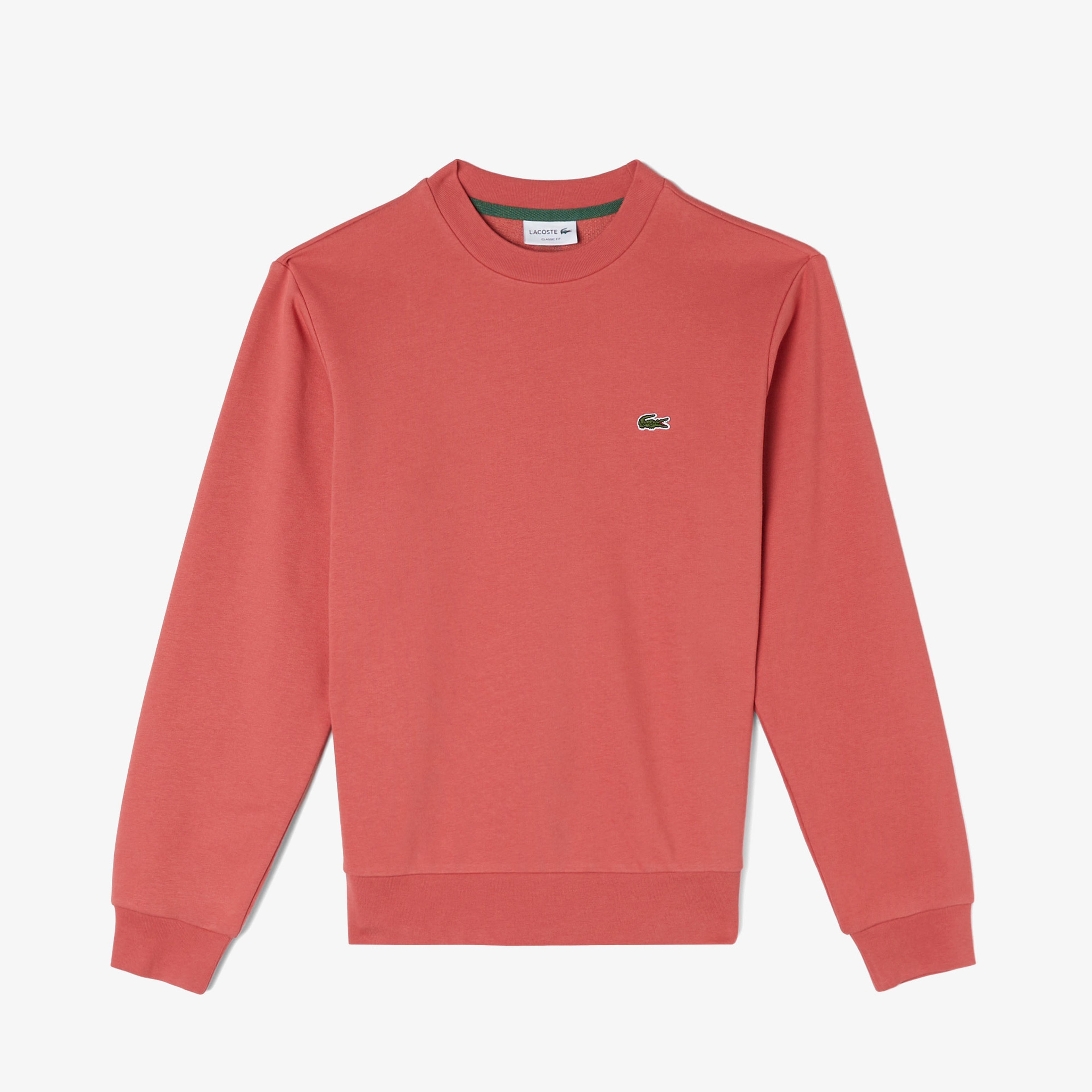 Erkek Classic Fit Bisiklet Yaka Organik Pamuk Pembe Sweatshirt
