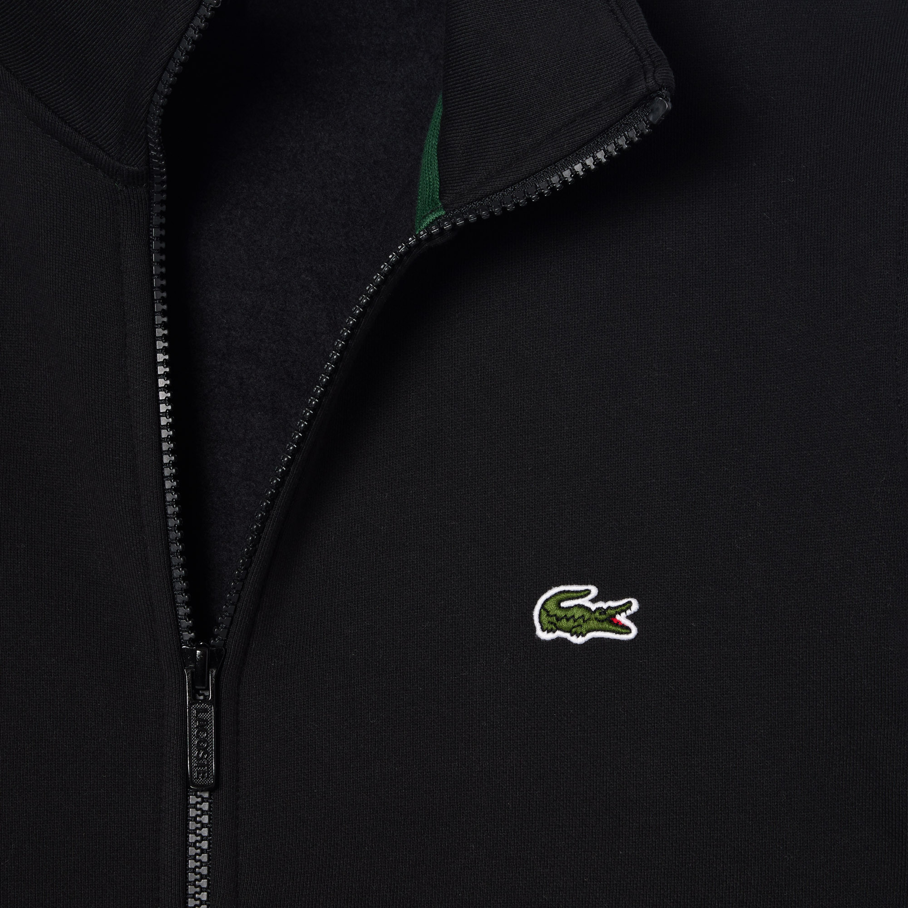 Erkek Classic Fit Dik Yaka Baskılı Siyah Sweatshirt