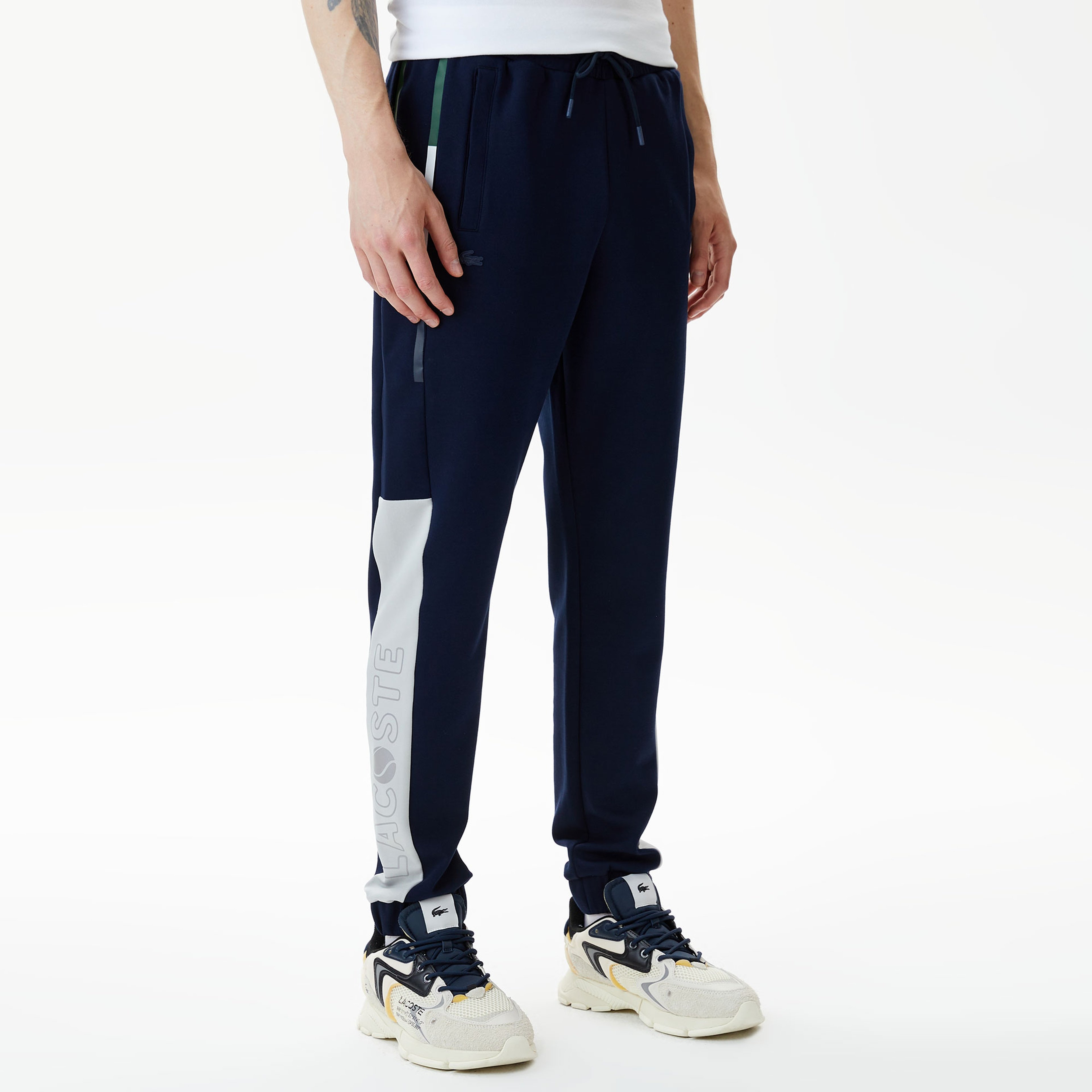 Erkek Slim Fit Baskılı Lacivert Eşofman Altı