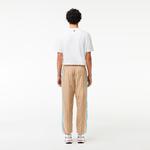 Erkek Regular Fit Monogram Bej Eşofman Altı