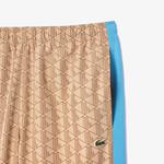 Erkek Regular Fit Monogram Bej Eşofman Altı