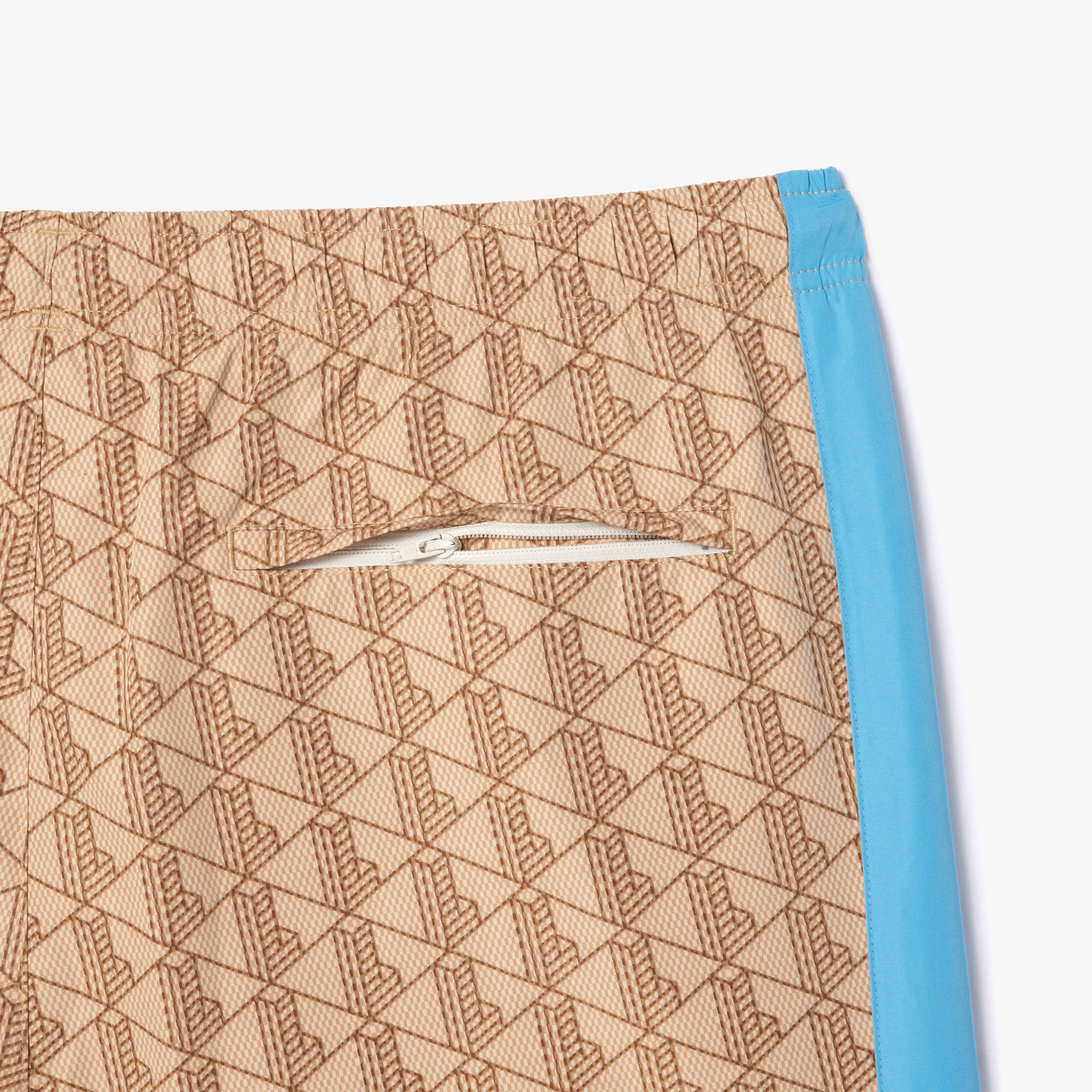 Erkek Regular Fit Monogram Bej Eşofman Altı