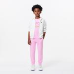 Çocuk Bisiklet Yaka Baskılı Pembe T-Shirt