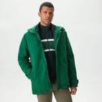 Erkek Kapüşonlu Yeşil Çıkarılabilir Yelek Detaylı Mont
