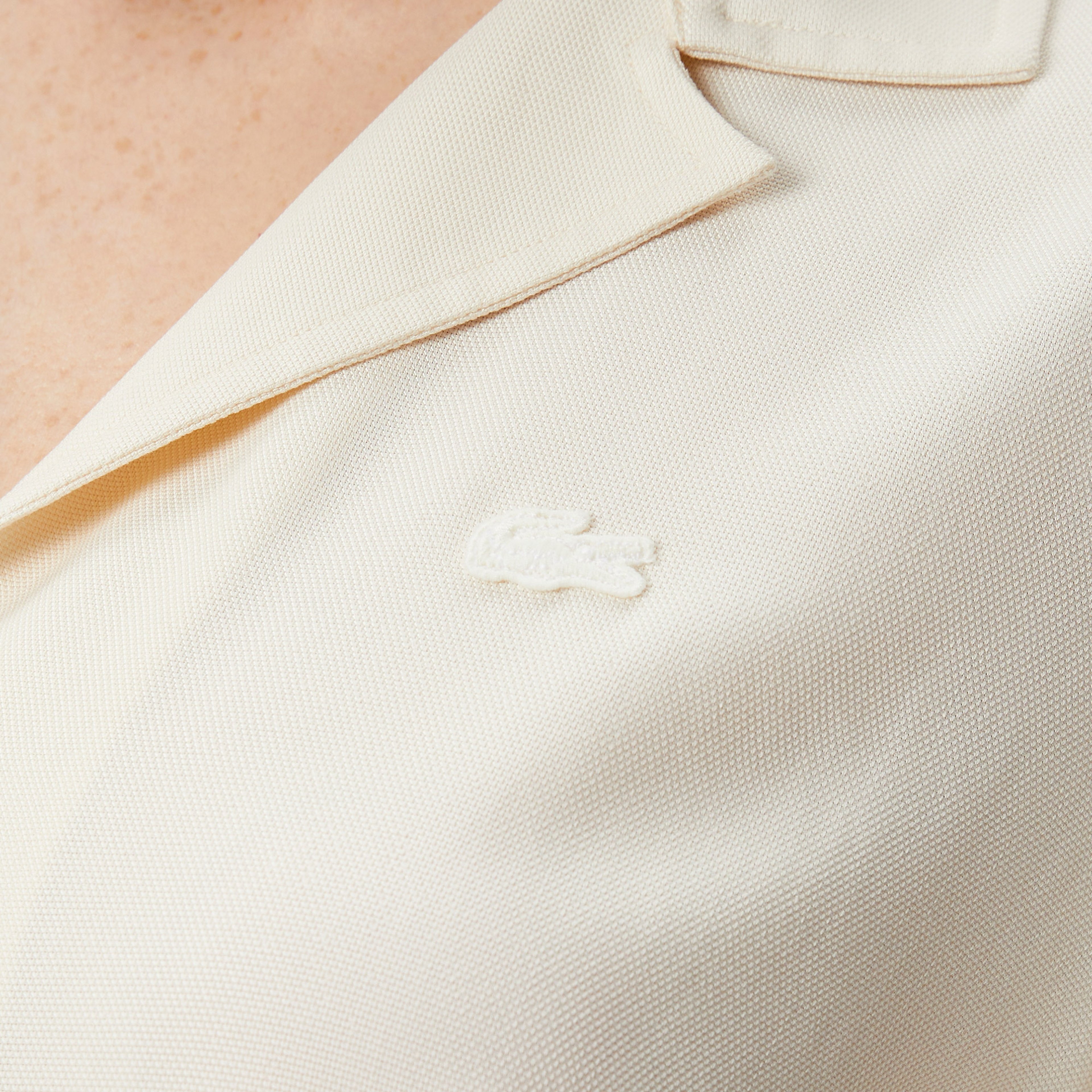 Kadın Relaxed Fit Kısa Kollu Beyaz Gömlek