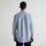 GANT Erkek Mavi Regular Fit Klasik Yaka Çizgili Gömlek