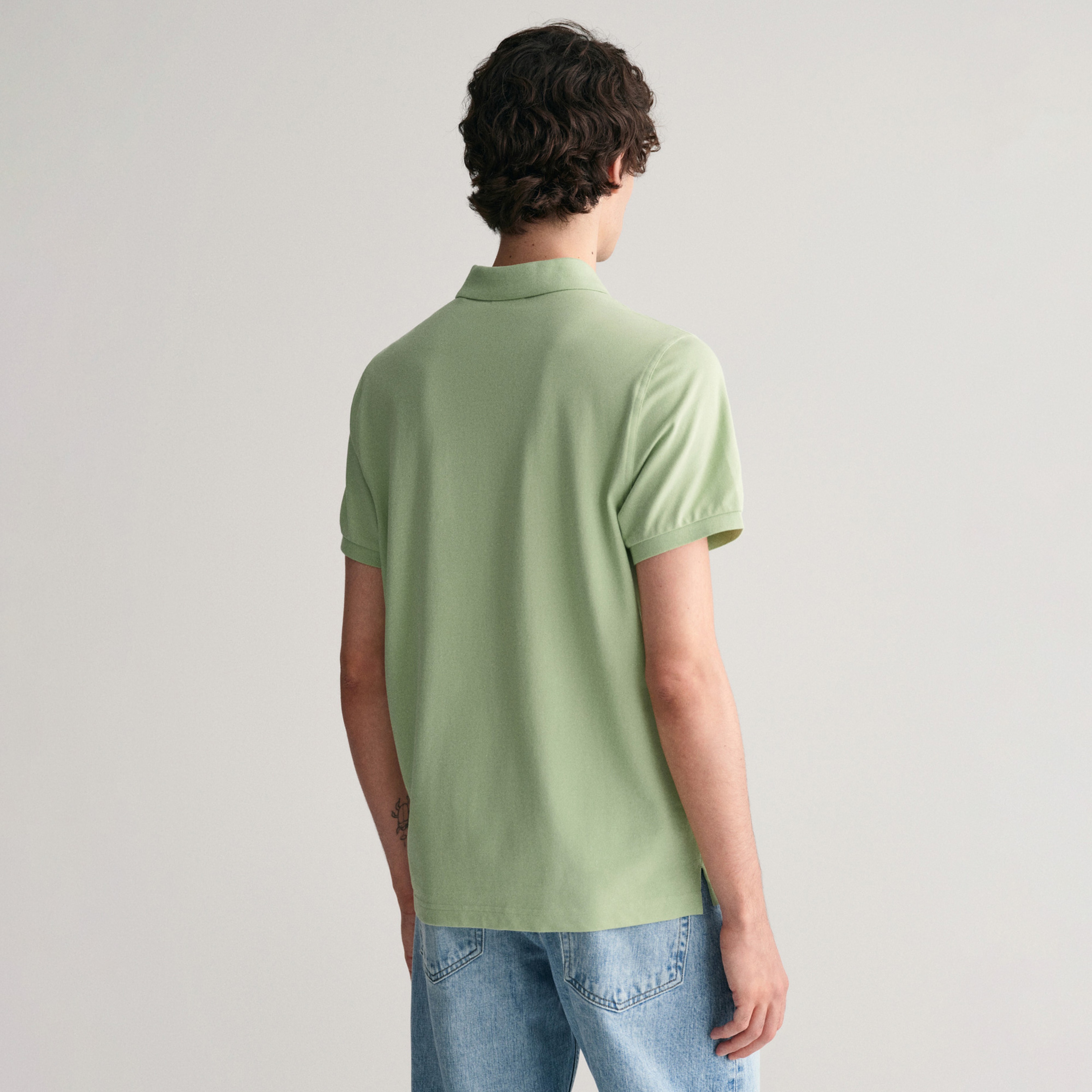 GANT Erkek Yeşil Regular Fit Polo