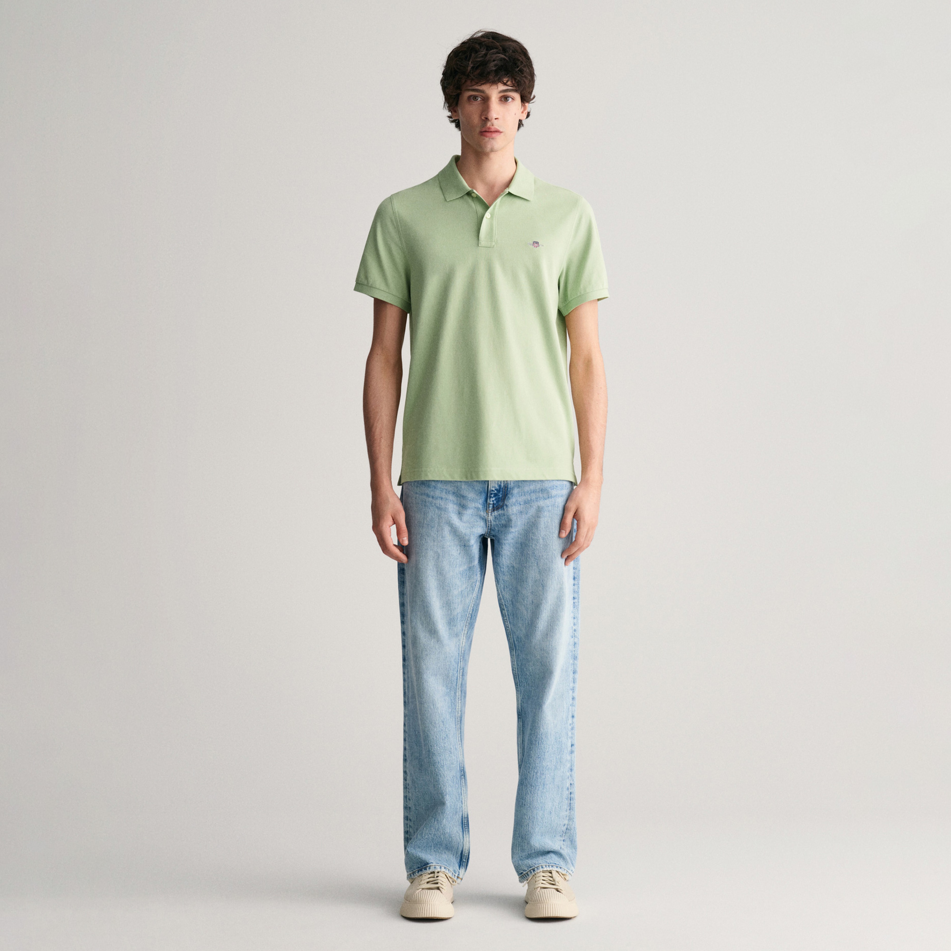 GANT Erkek Yeşil Regular Fit Polo