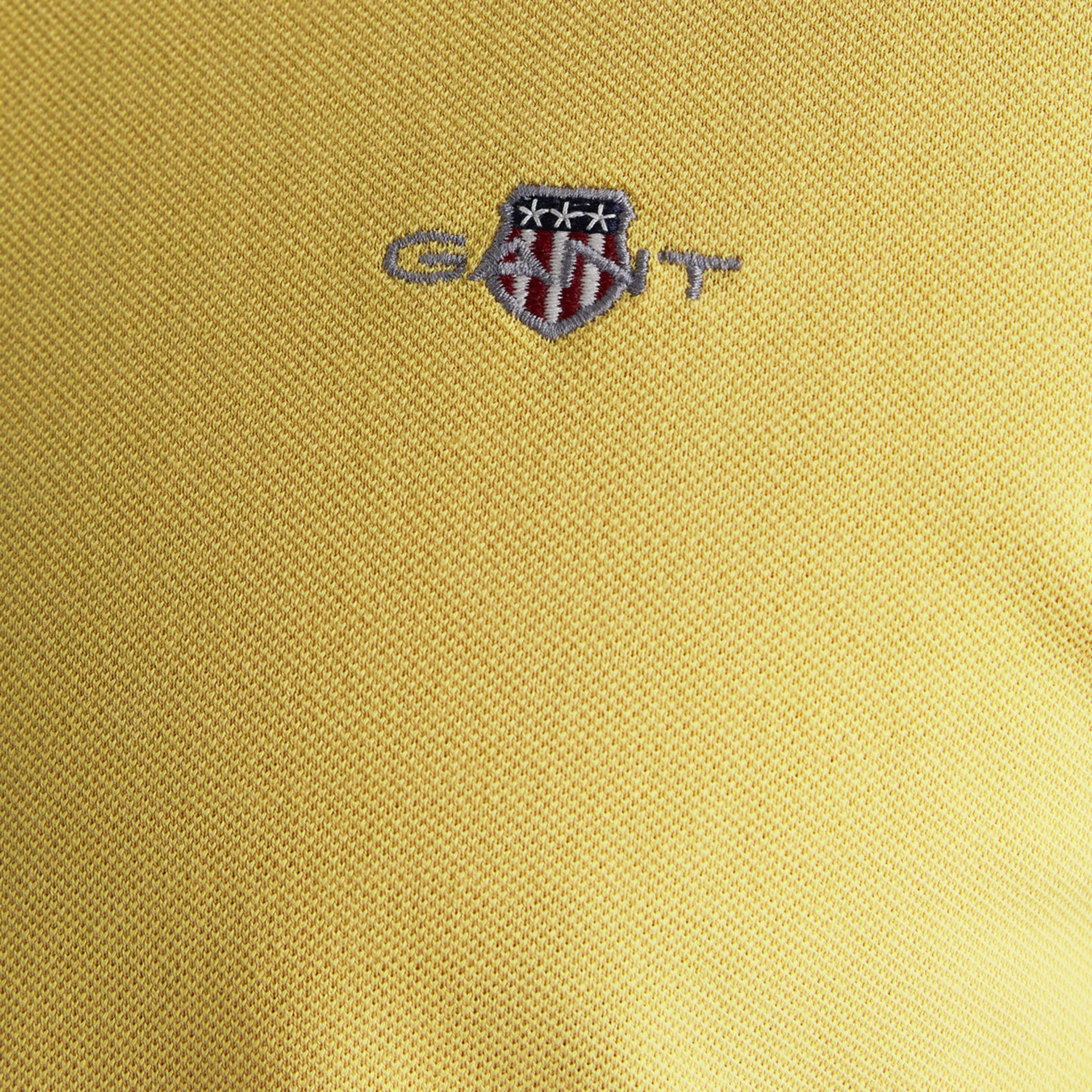 GANT Erkek Sarı Regular Fit Logolu Polo