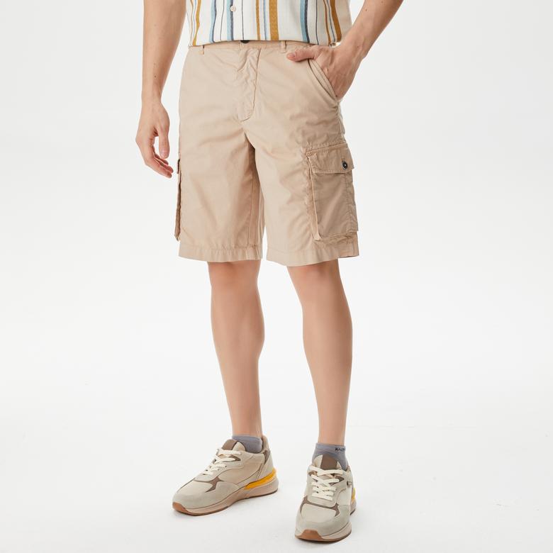 Nautica Erkek Bej Bermuda Şort