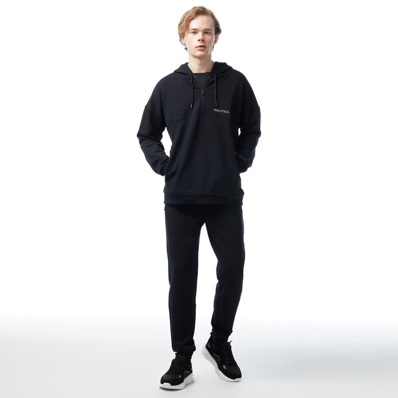 Nautica Erkek Siyah Standart Fit Sweatshirt