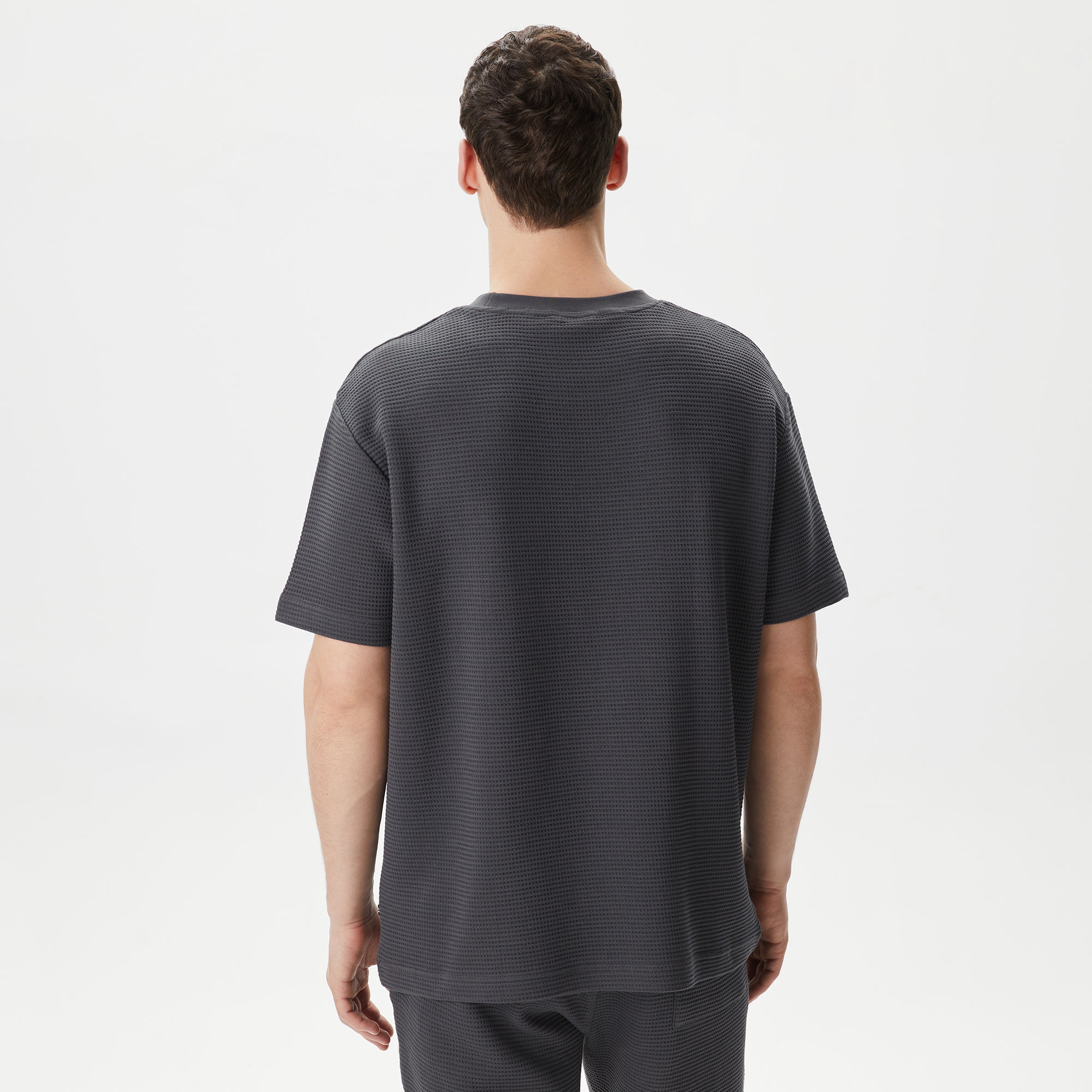 Nautica Erkek Gri Oversize T-Shirt