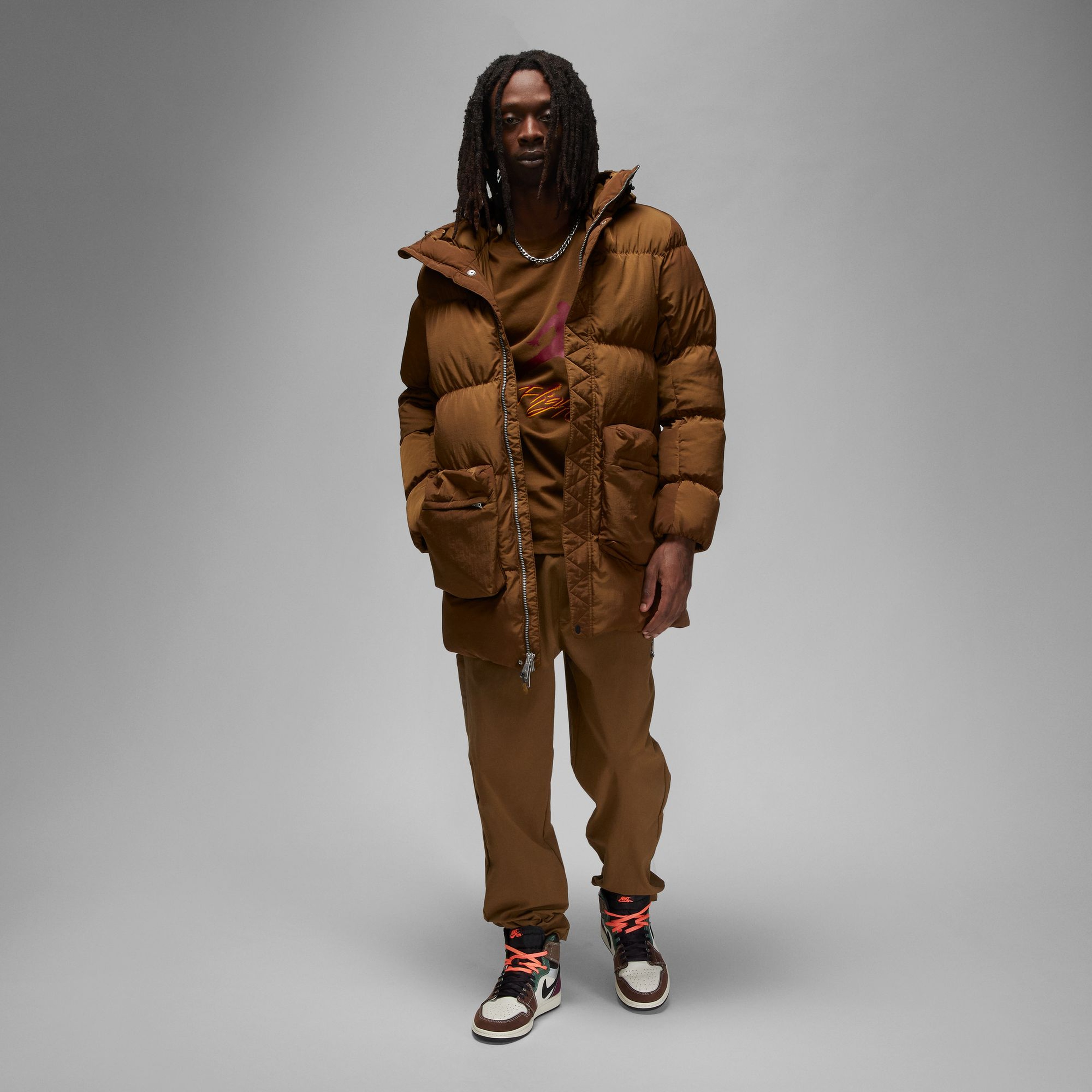 Jordan Essentials Erkek Kahverengi Mont