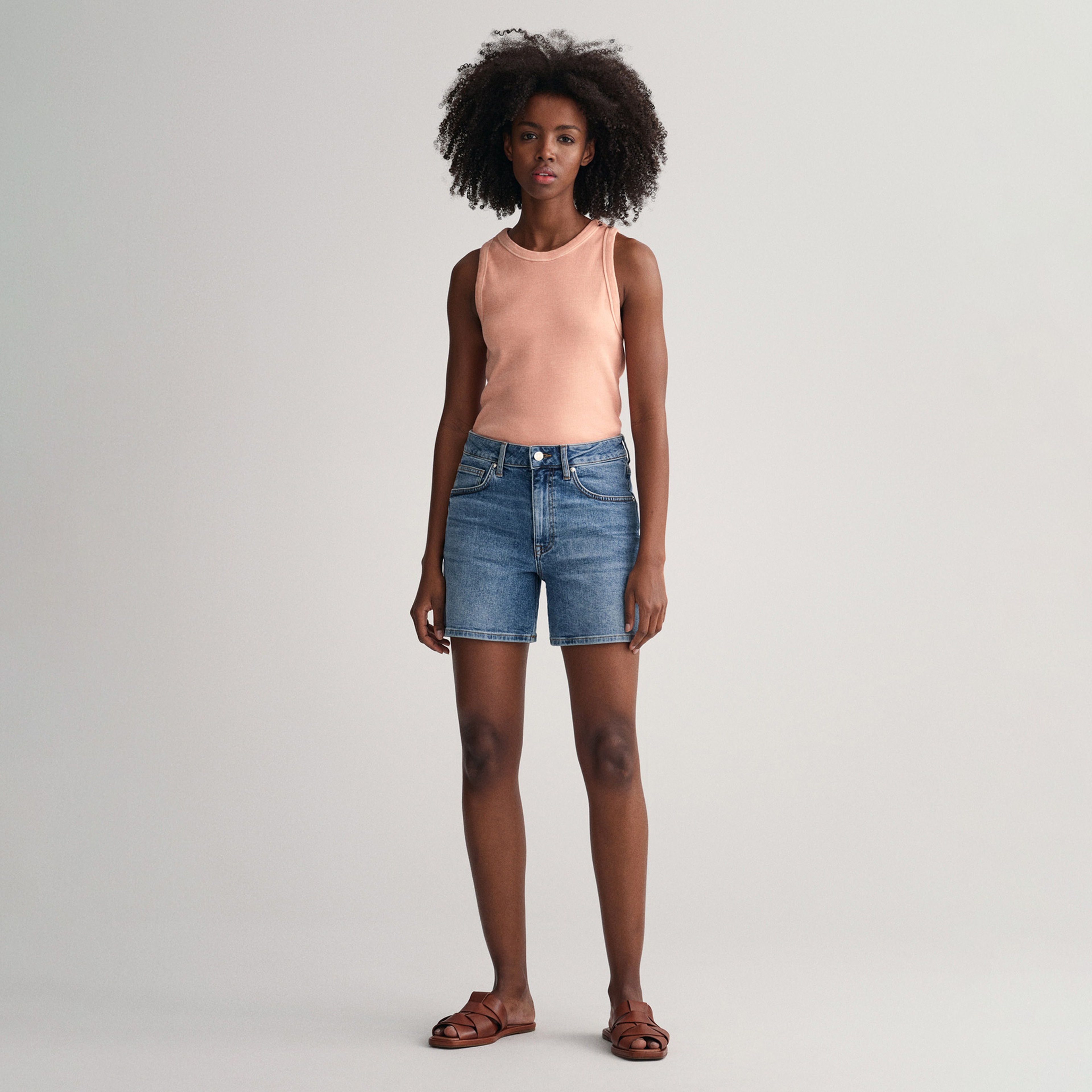 GANT Kadın Mavi Regular Fit Şort