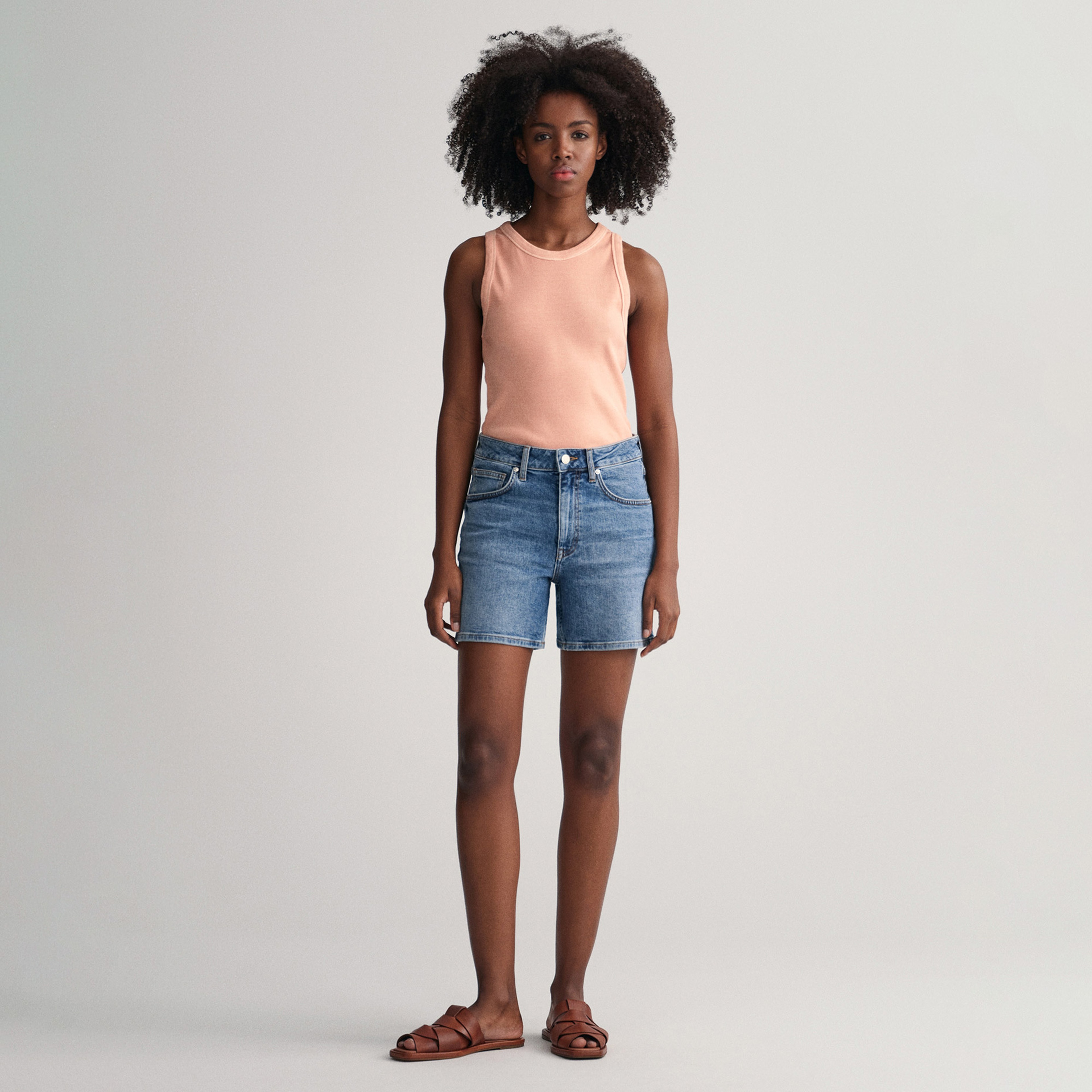 GANT Kadın Mavi Regular Fit Şort