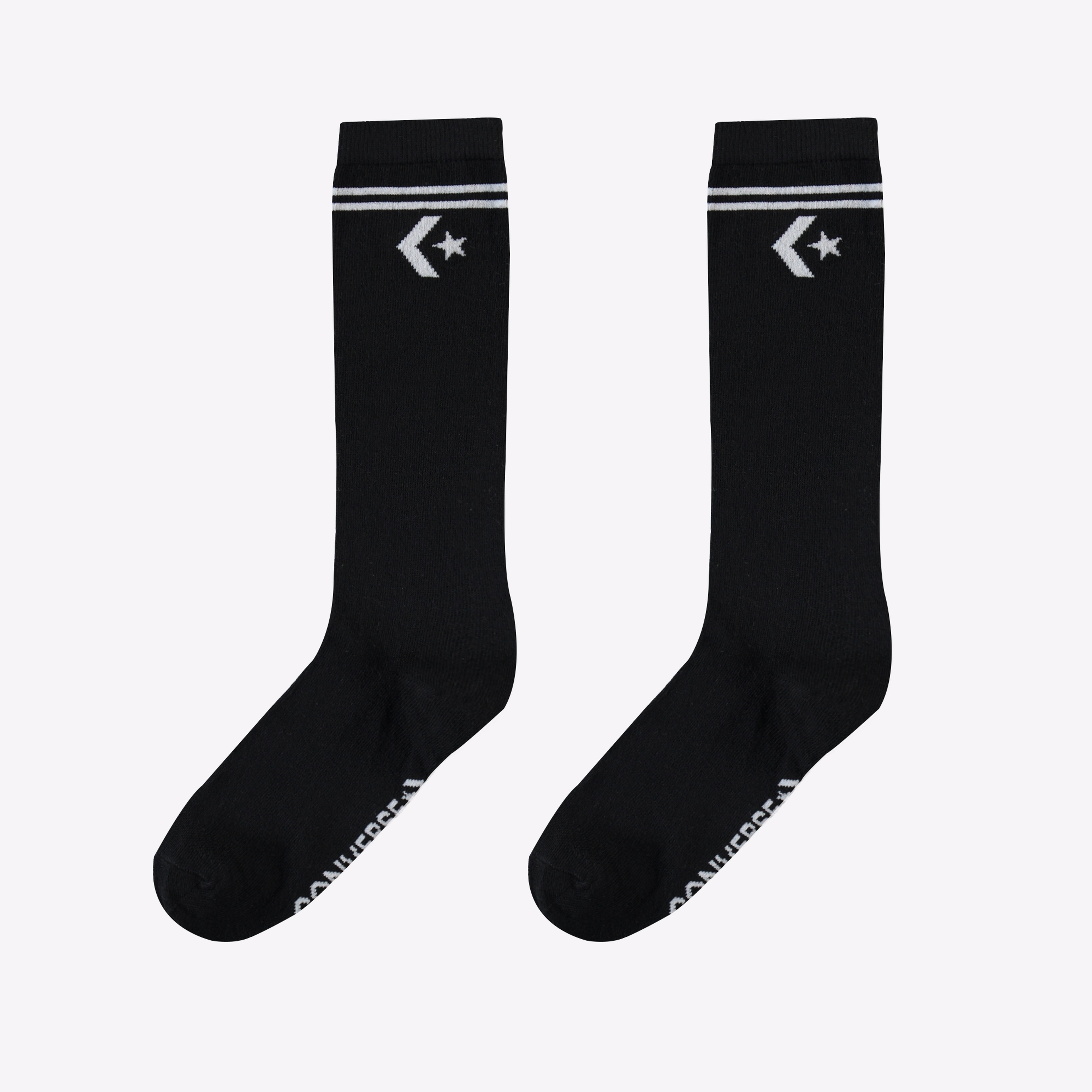 Converse Star Chevron Unisex 2'li Siyah Çorap