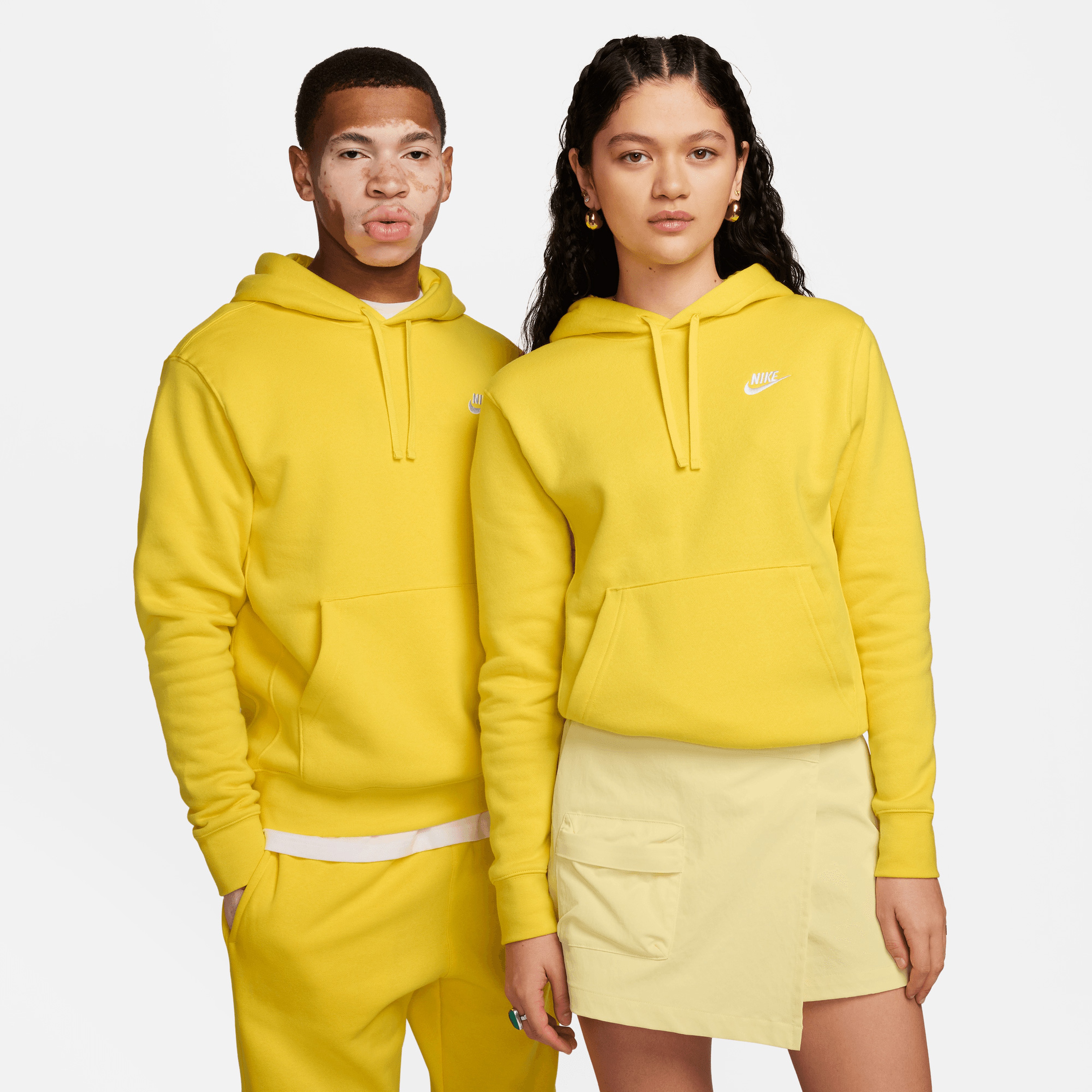 Nike Sportswear Club Fleece Erkek Sarı Sweatshirt