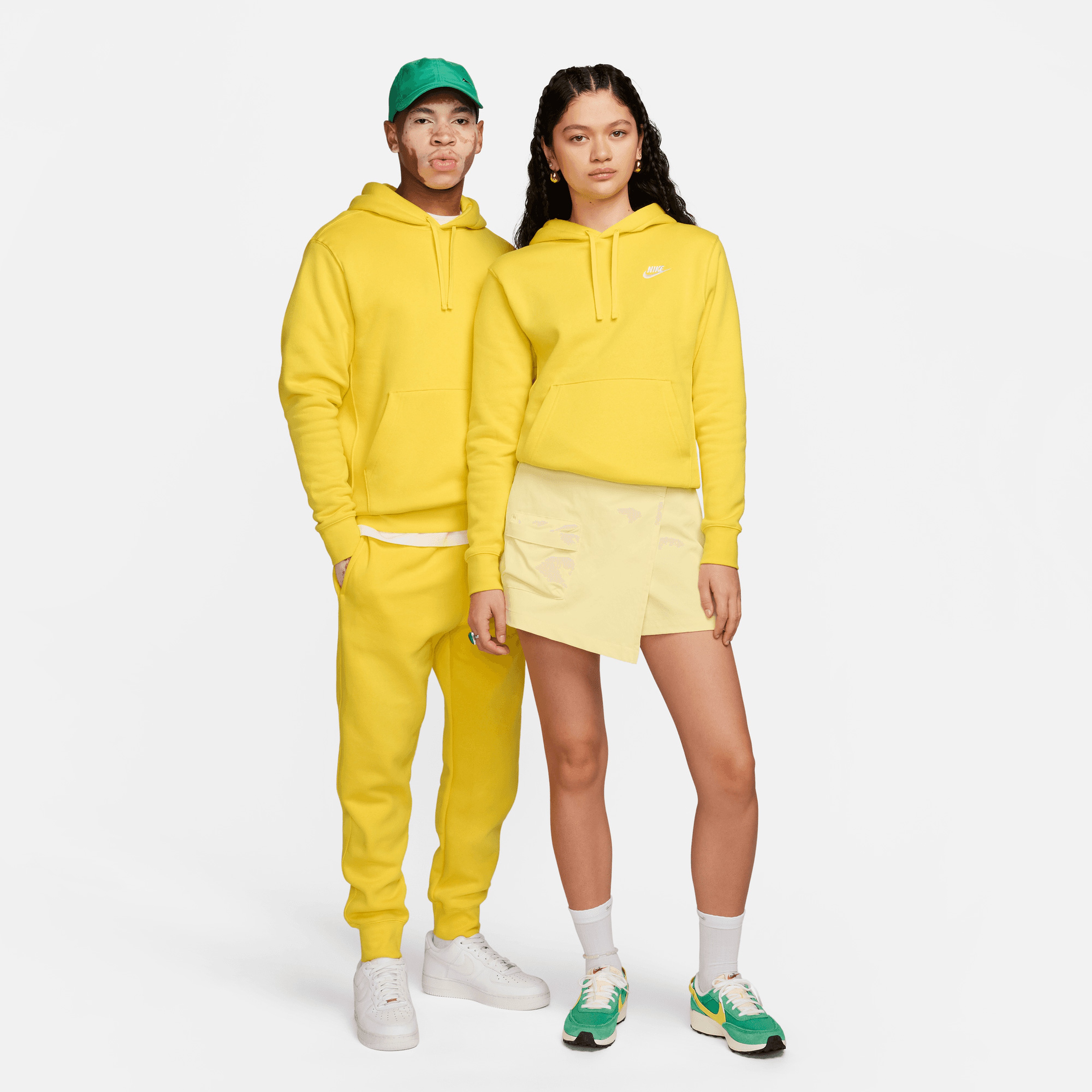 Nike Sportswear Club Fleece Erkek Sarı Sweatshirt