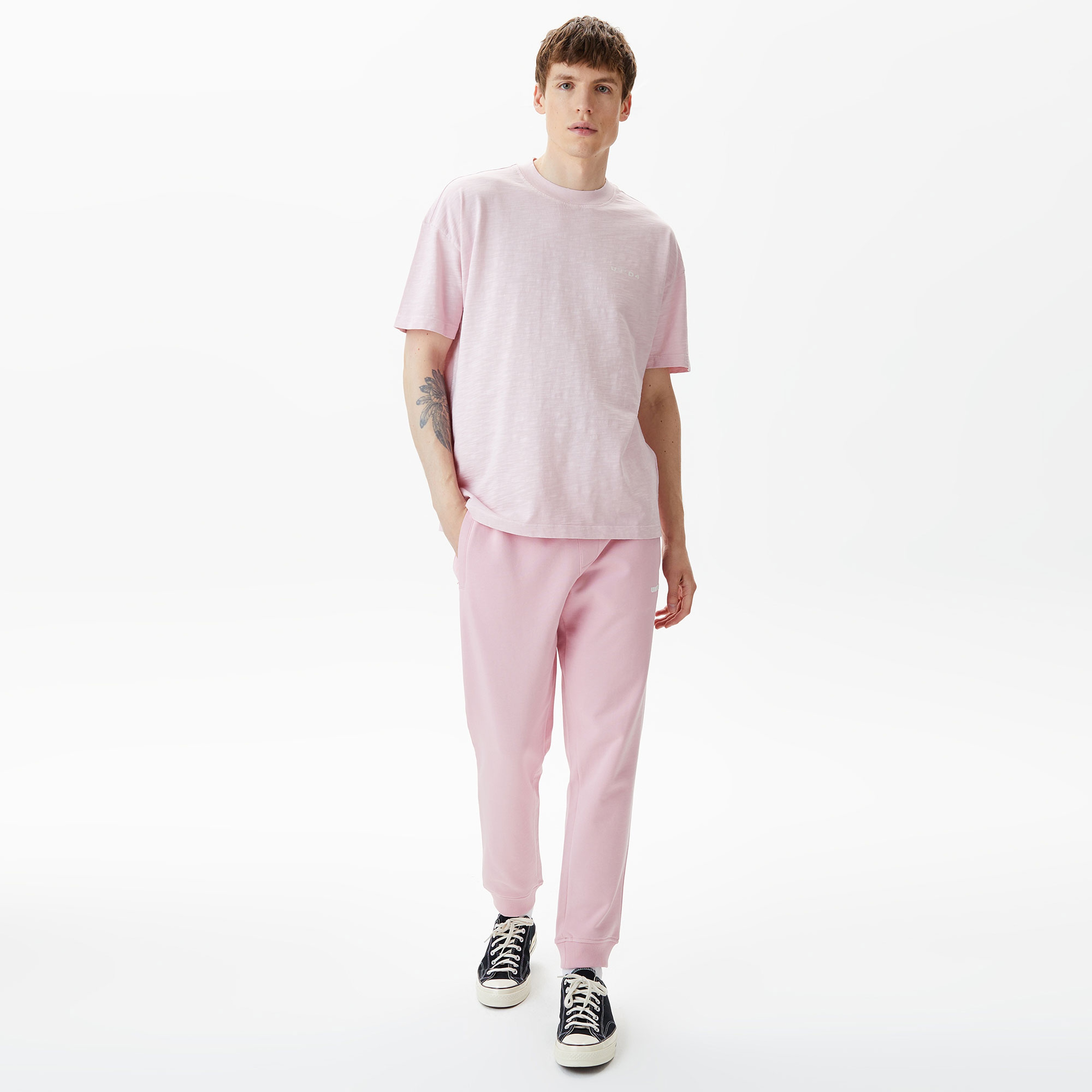 UNITED4 Erkek Pembe T-Shirt