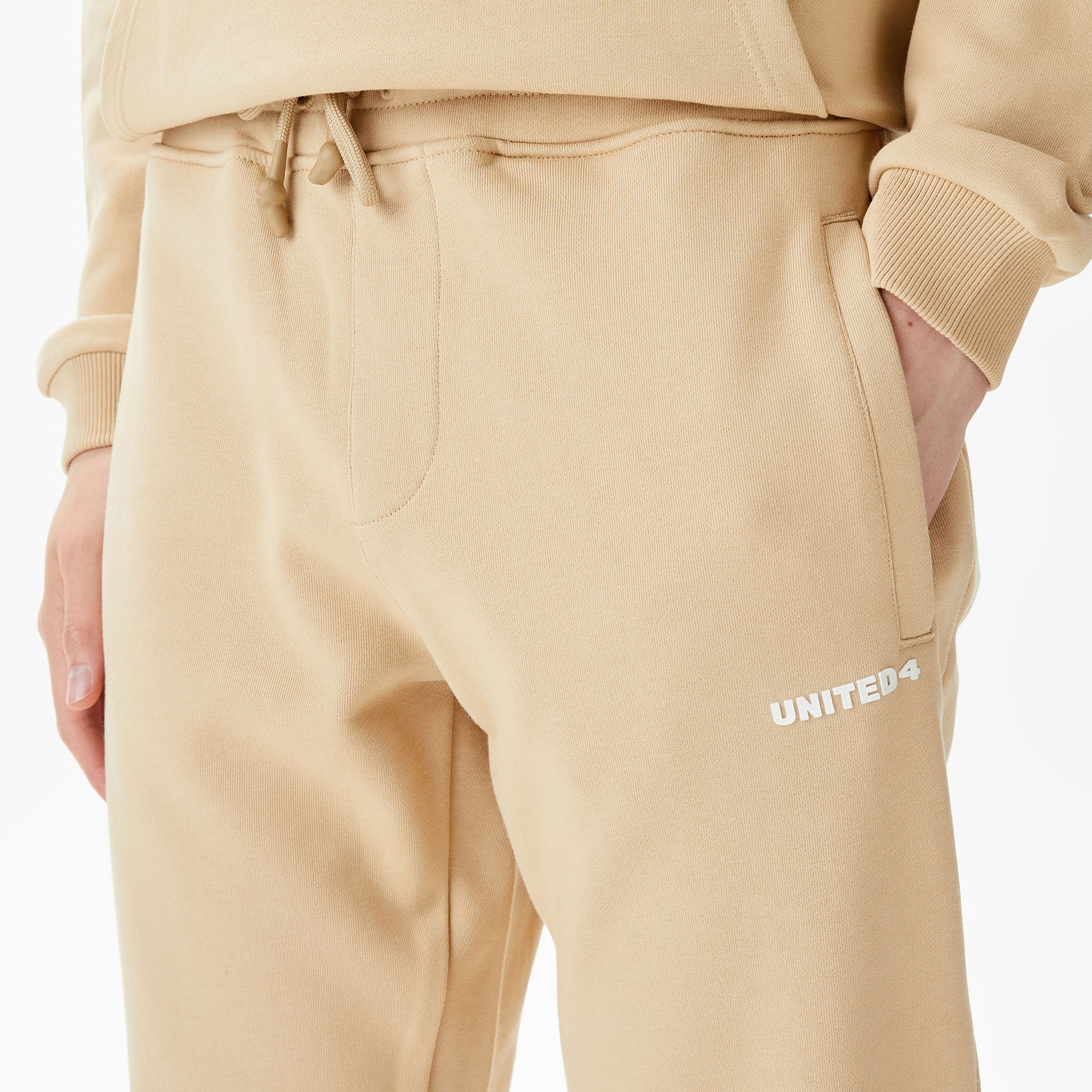 UNITED4 Erkek Krem Eşofman Altı